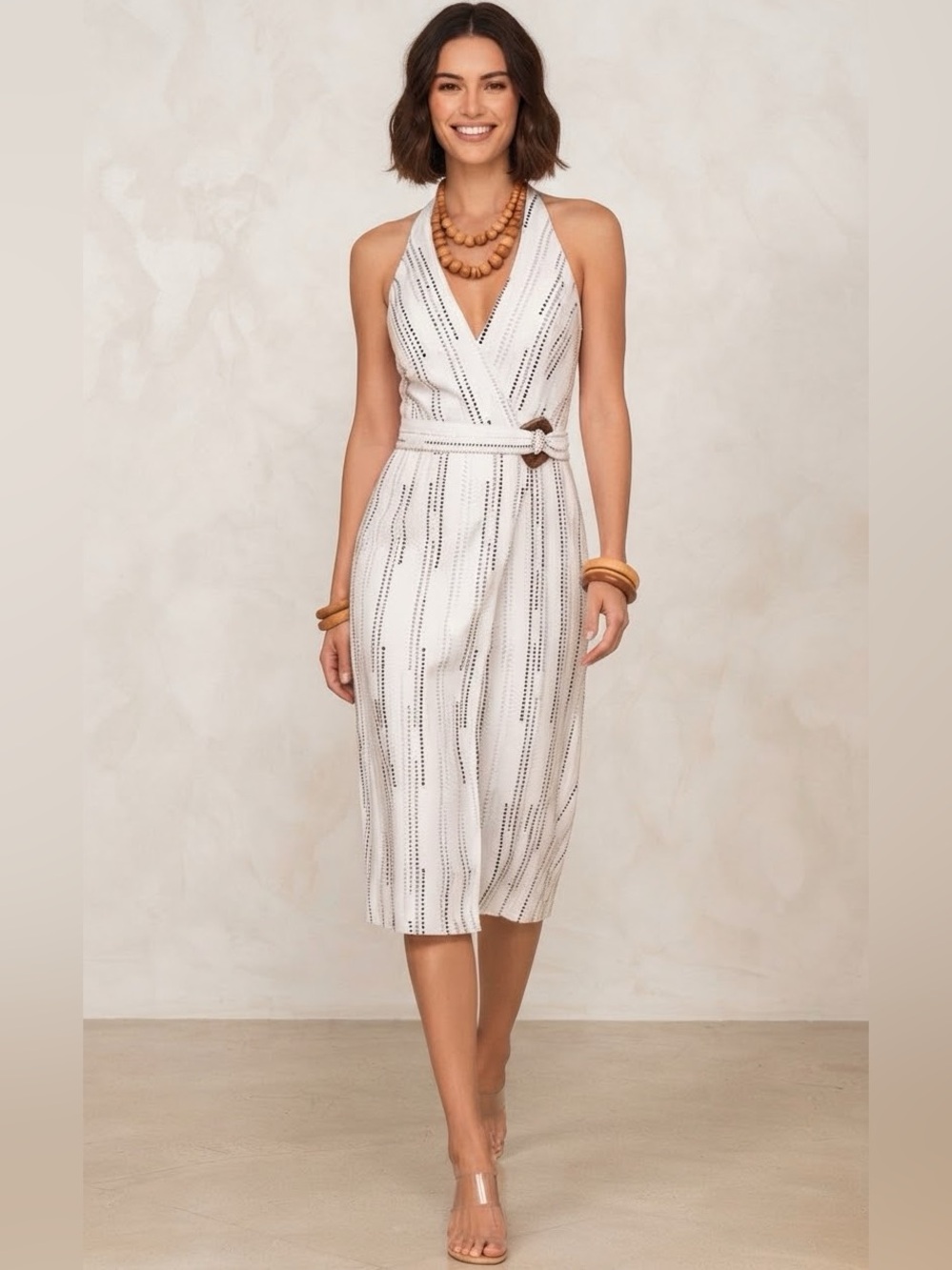 Everyday Ritual Stella White Ivory Coast Dress • Size Medium • EUC